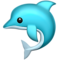 Dolphin emoji on Apple